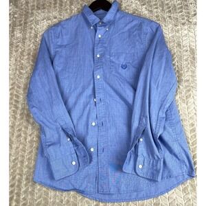 CHAPS Custom Fit Men's Long-Sleeve Button Down‎ Shirt Size M